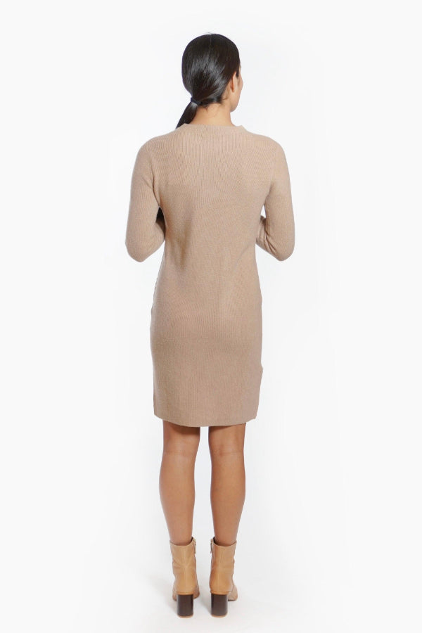 Cashmere Crewneck Sweater Dress