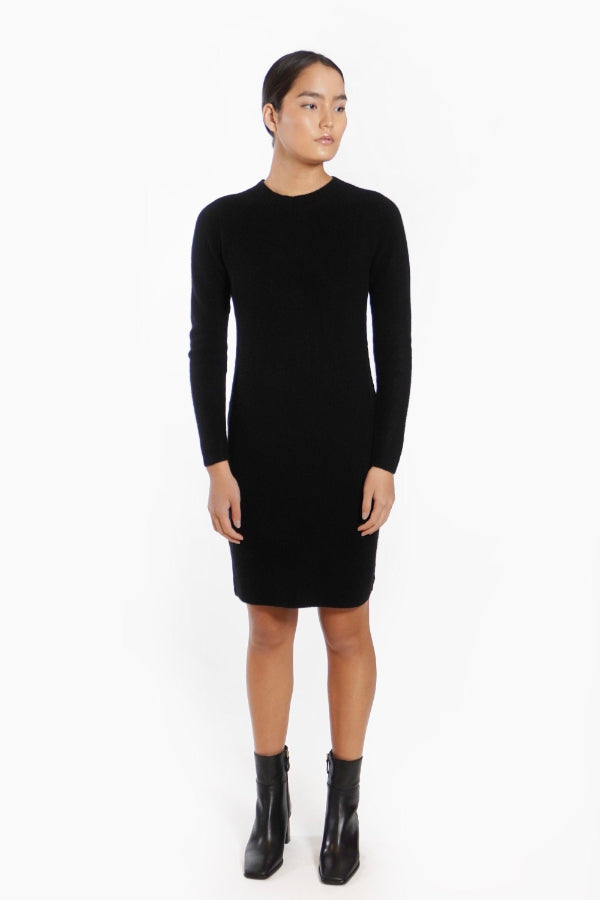 Cashmere Crewneck Sweater Dress