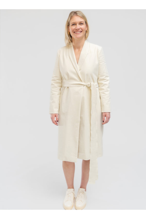 the Cotton Wrap Coat