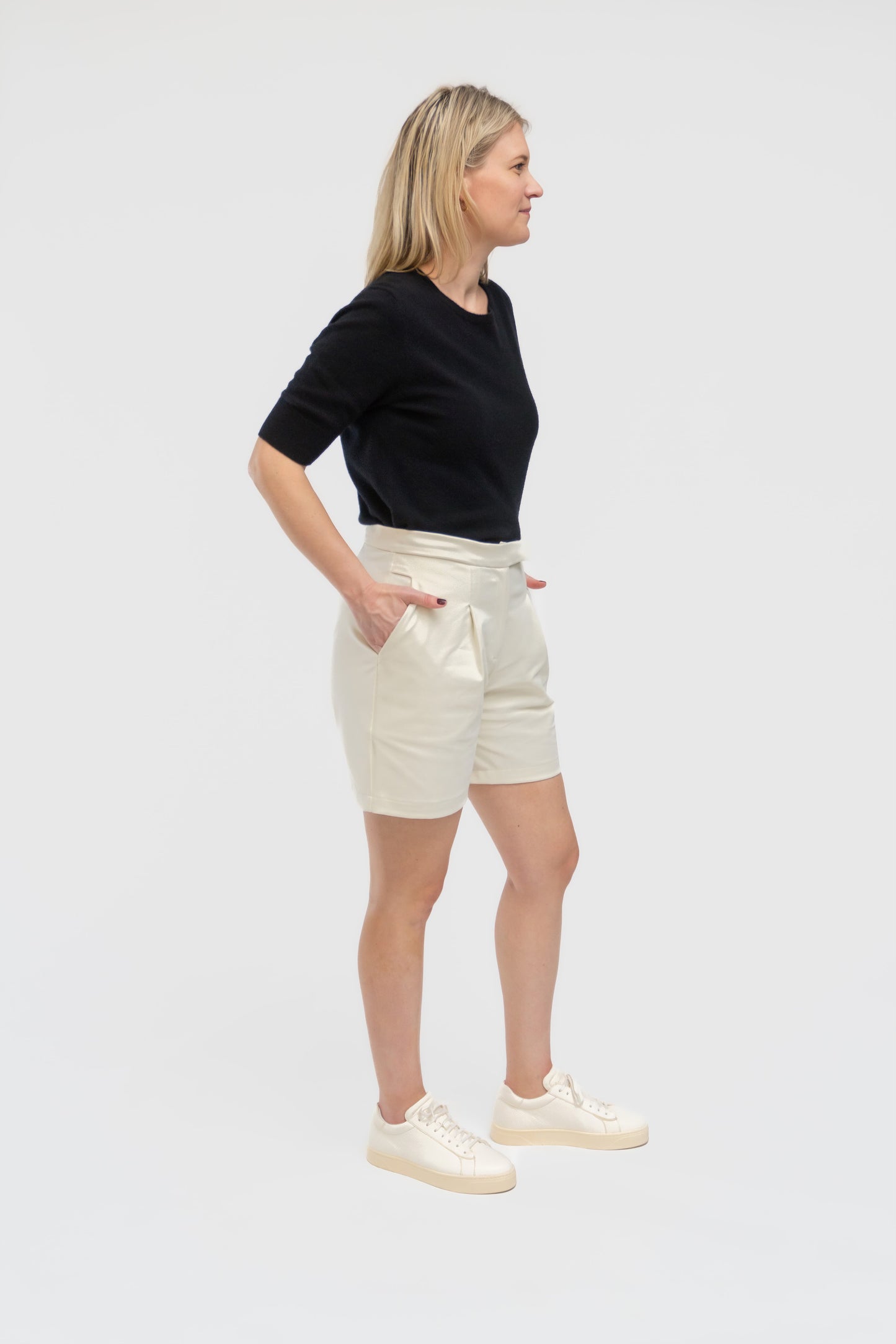 the Cotton Pleated Shorts