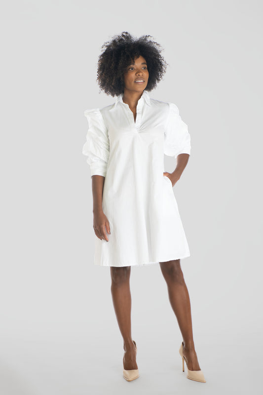 the Cotton Henley Dress