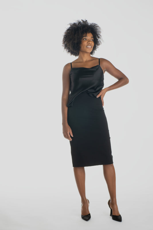 the Cotton Pencil Skirt