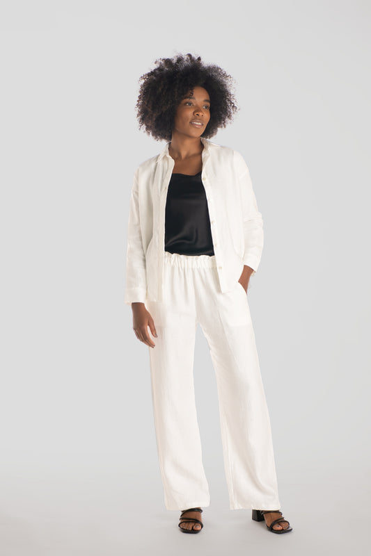 the Hemp & Silk Boyfriend Shirt