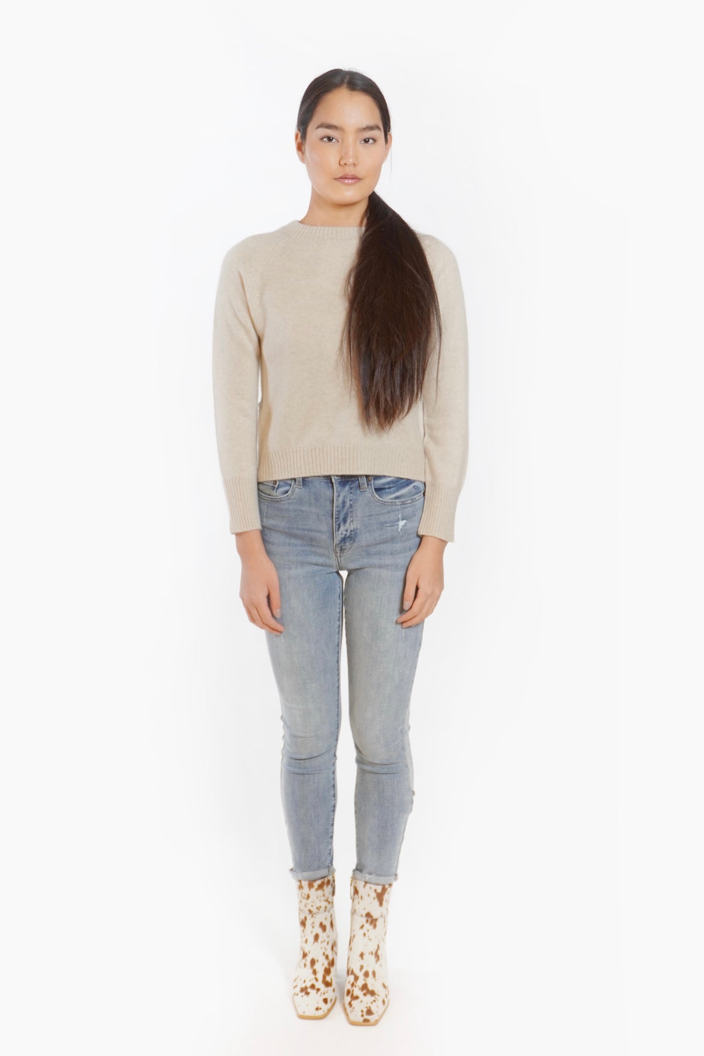 Cashmere Backslit Sweater