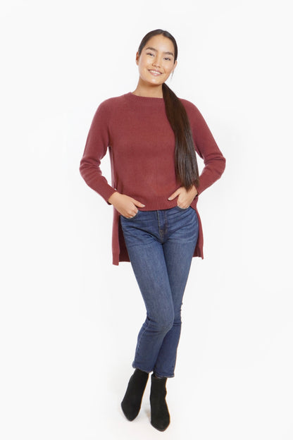 Cashmere Backslit Sweater